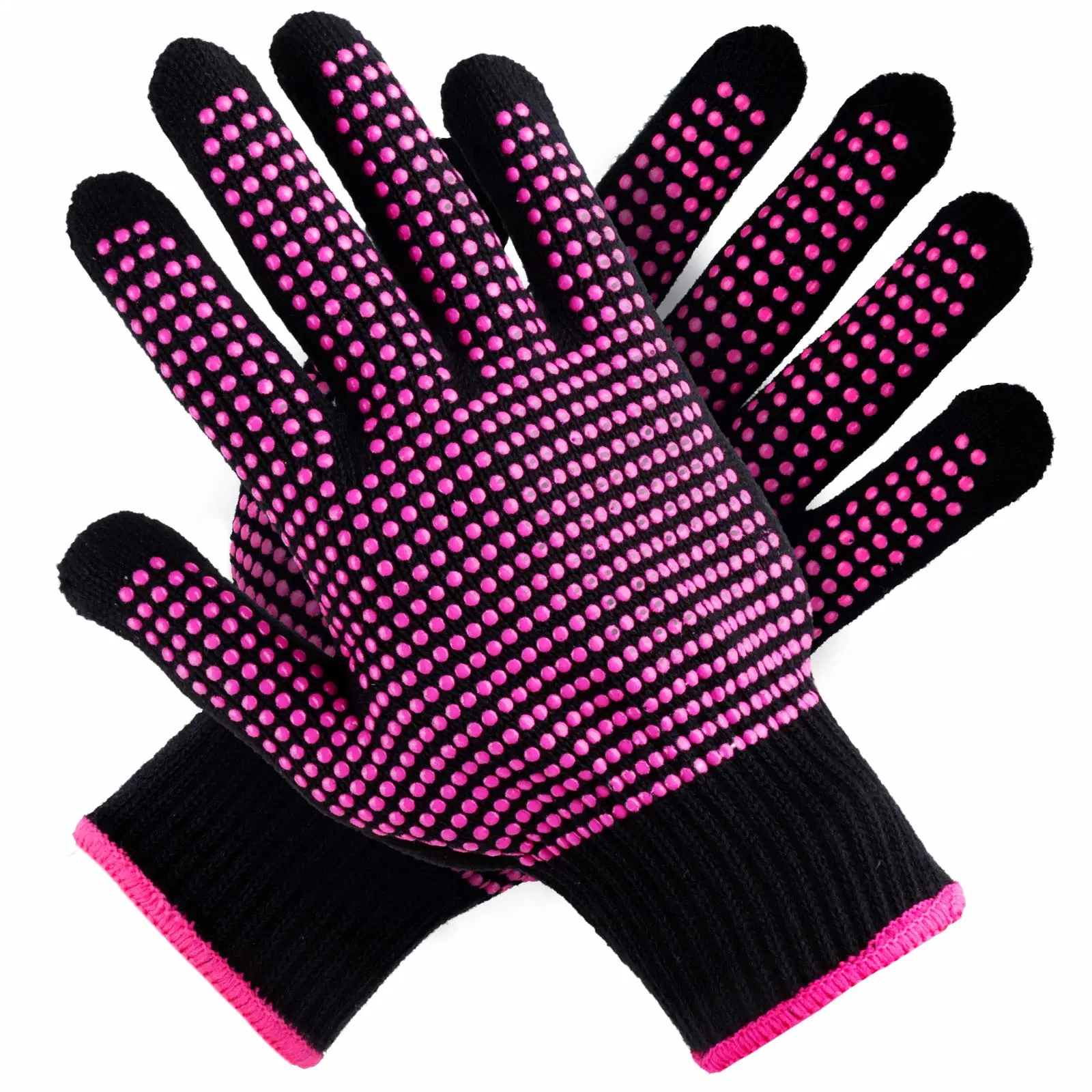 Heat Resistant Gloves Mittens for Hair Styling Iron Wand Brushes