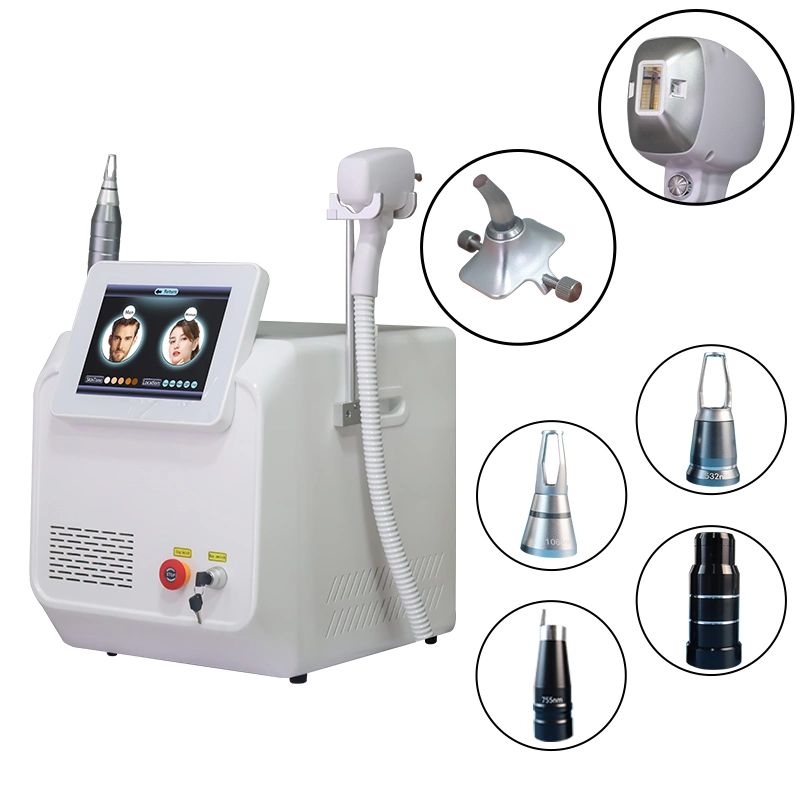 2 em 1 Laser Díodo de Máquina de Beleza Remoção de Cabelo Laser e Picosegundo Tatuagens de sobrancelhas Laser Wash