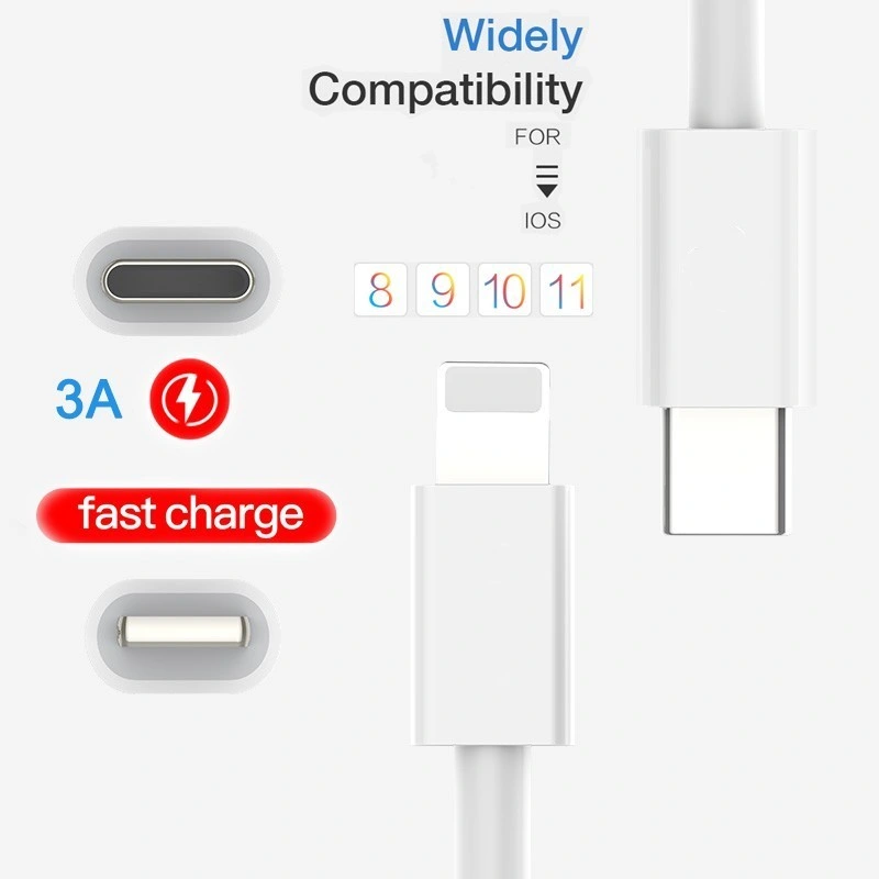 Type-C for Lightning Fast Charging Data Original USB C to 8 Pin Pd Cable for iPhone 11 PRO Max