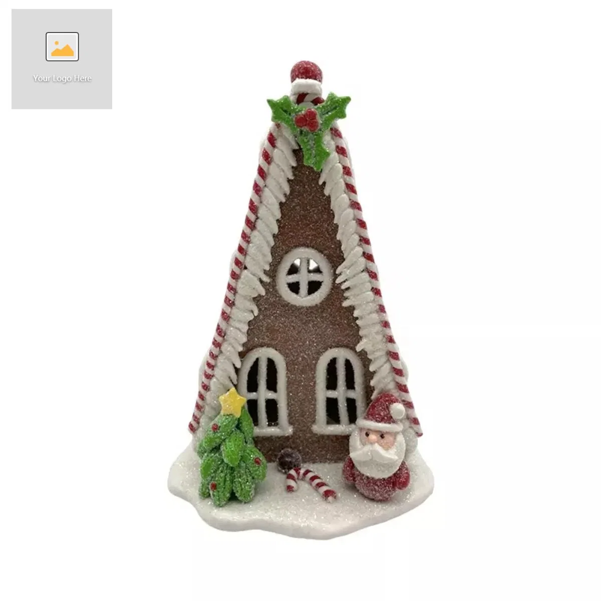 Premium Quality Desktop Clay Dough Mini Display Xmas Santa Claus LED Light