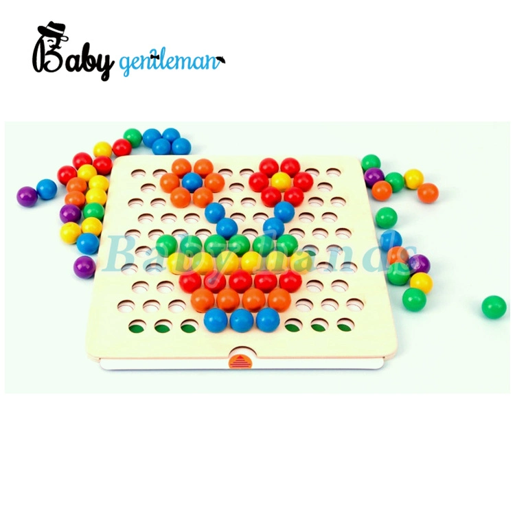 Wholesale Cheap Educational Learning Wooden Montessori Puzzle with Balls Z12063e