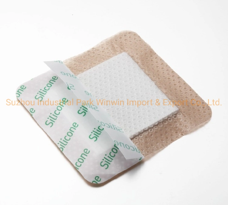 Medical Wound Dressing Silicone Gel Foam Dressing Waterproof Gentle Border