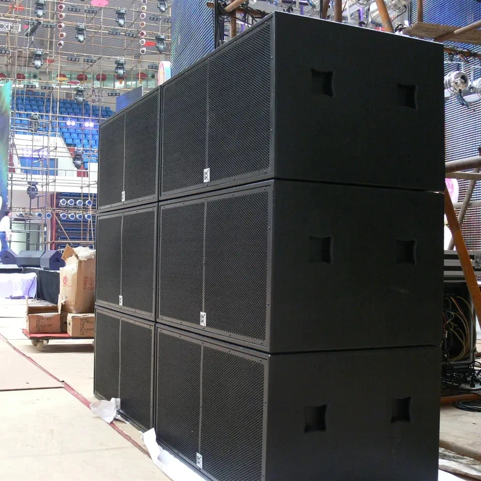 Sistema de sonido de discoteca doble caja de altavoz de 18 pulg.