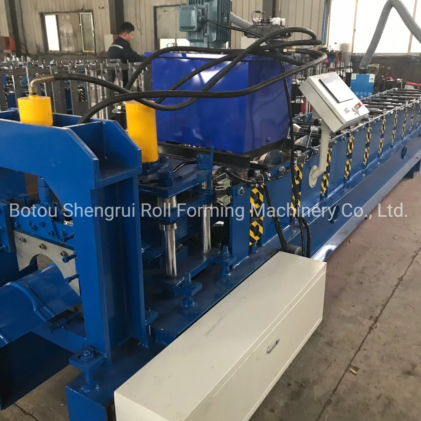 PPGI High Speed Prepainted Steel Roof Tile Ridge Cap Roll Forming Machine