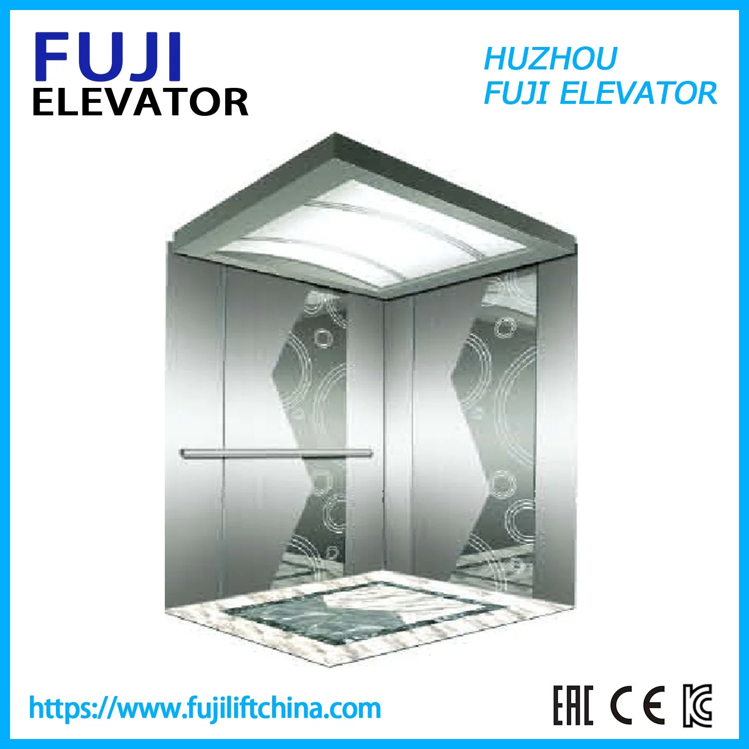 Cheap Small Sightseeing AC FUJI Observation Glass Elevator Panoramic Lift in Safety Original Factory