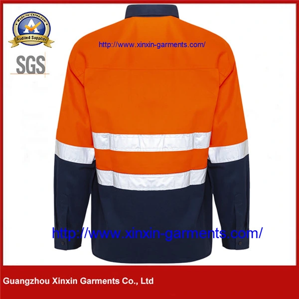 Reflective Work Clothes Security Protection Anti-Pilling Safety Supervisor Construction Uniforms (W901)