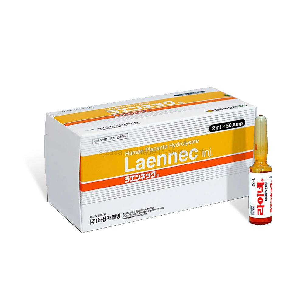 Laennec (placenta humana) Resistir melanina bom efeito anti-envelhecimento efeito branqueamento é notável reparação Certificação 2ml * 50