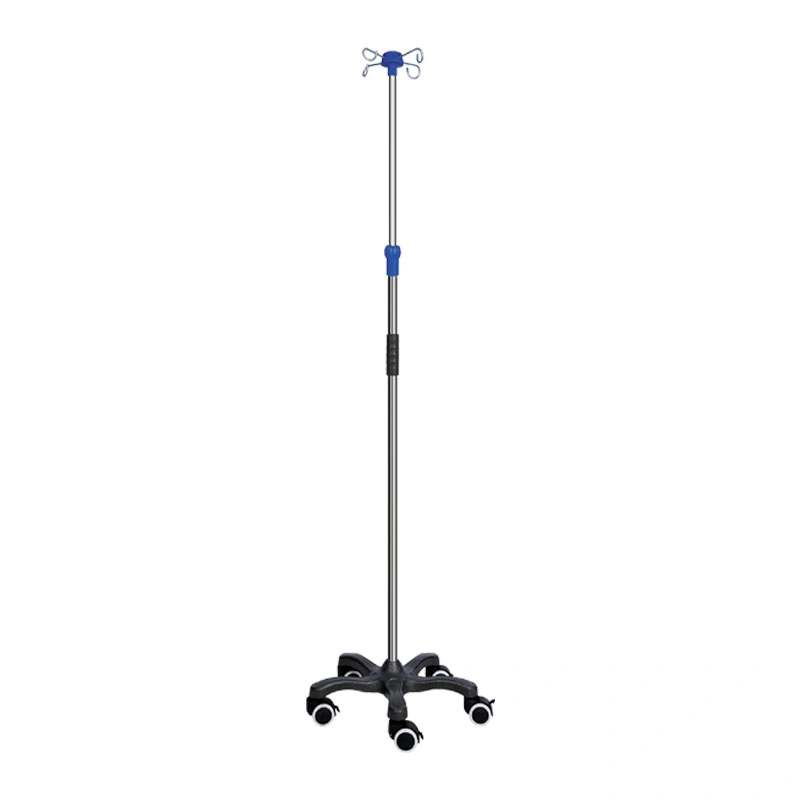 OEM Service Economic Movable I. V. Insufsion Stand Steel Pole for Clinic