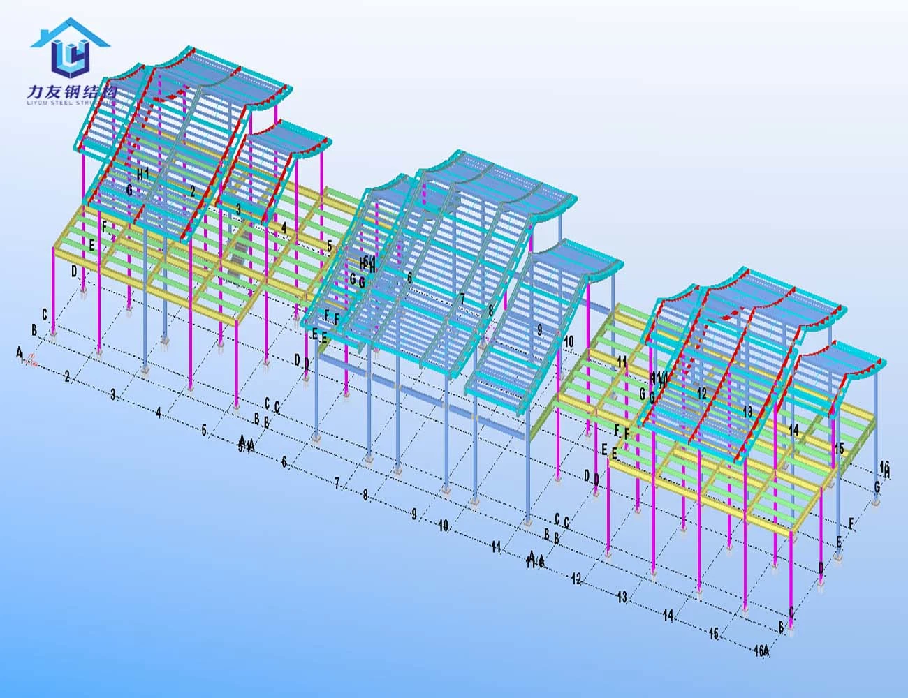 Prefabricados multinivel los materiales de construcción inmobiliaria Construcción de acero Estructura de acero prefabricada Marco para la casa prefabricados/Almacén/Taller