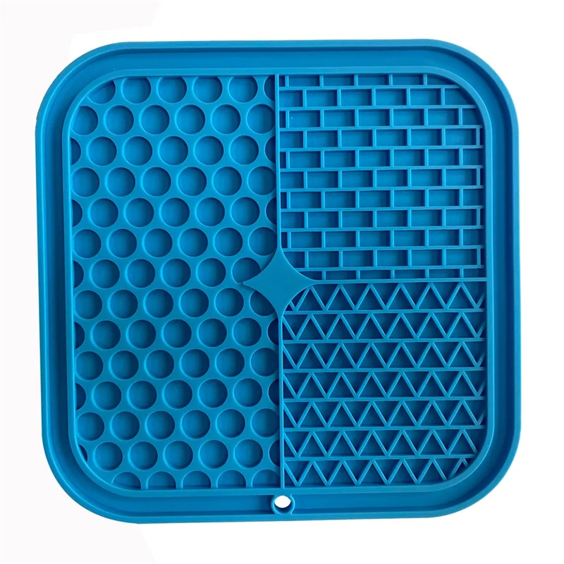 Dog Cat Food Lick Mat Slow Feeeding Pad with Suction Cups