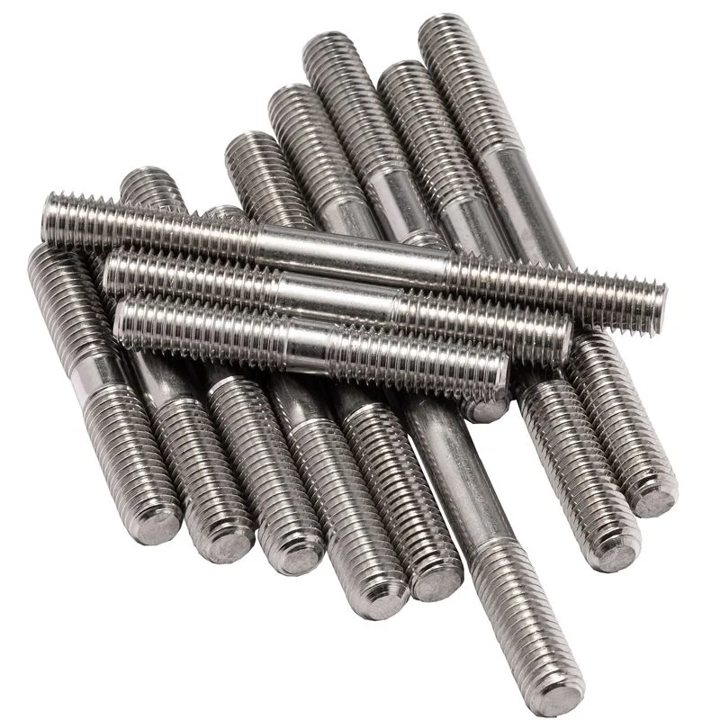 Petrochemical Fasteners S2205 S2507 Non Standard Stainless Steel Double End Stud Bolt Threaded Rod