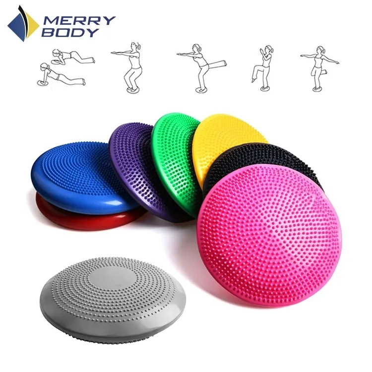 Customized Printed Logo Balance Cushion Disc Air Stability Wobble Cushion