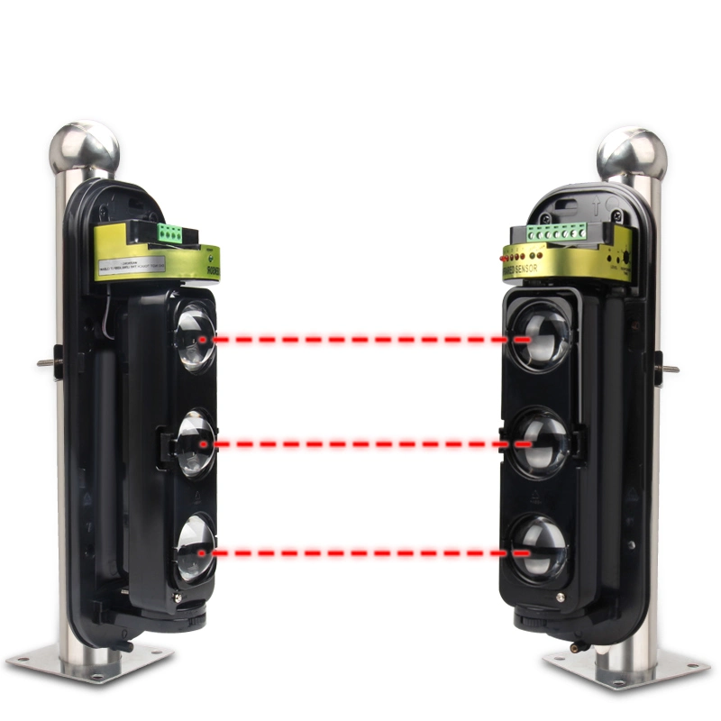 Alarma Perimetral infrarrojos Counter-Fire pared impermeable al aire libre Detector de infrarrojos para puertas y ventanas del sistema antirrobo