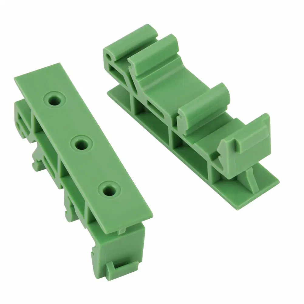 PCB 35mm C45 DIN Rail Mounting Adapter Circuit Board Bracket Holder Carrier Clips