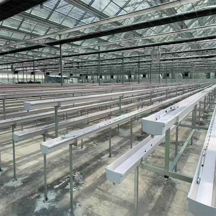 Gewächshaus Farm Hydroponic System Coco Peat Grow Bag Rinne Nahrung Kunststoffwanne aus PVC