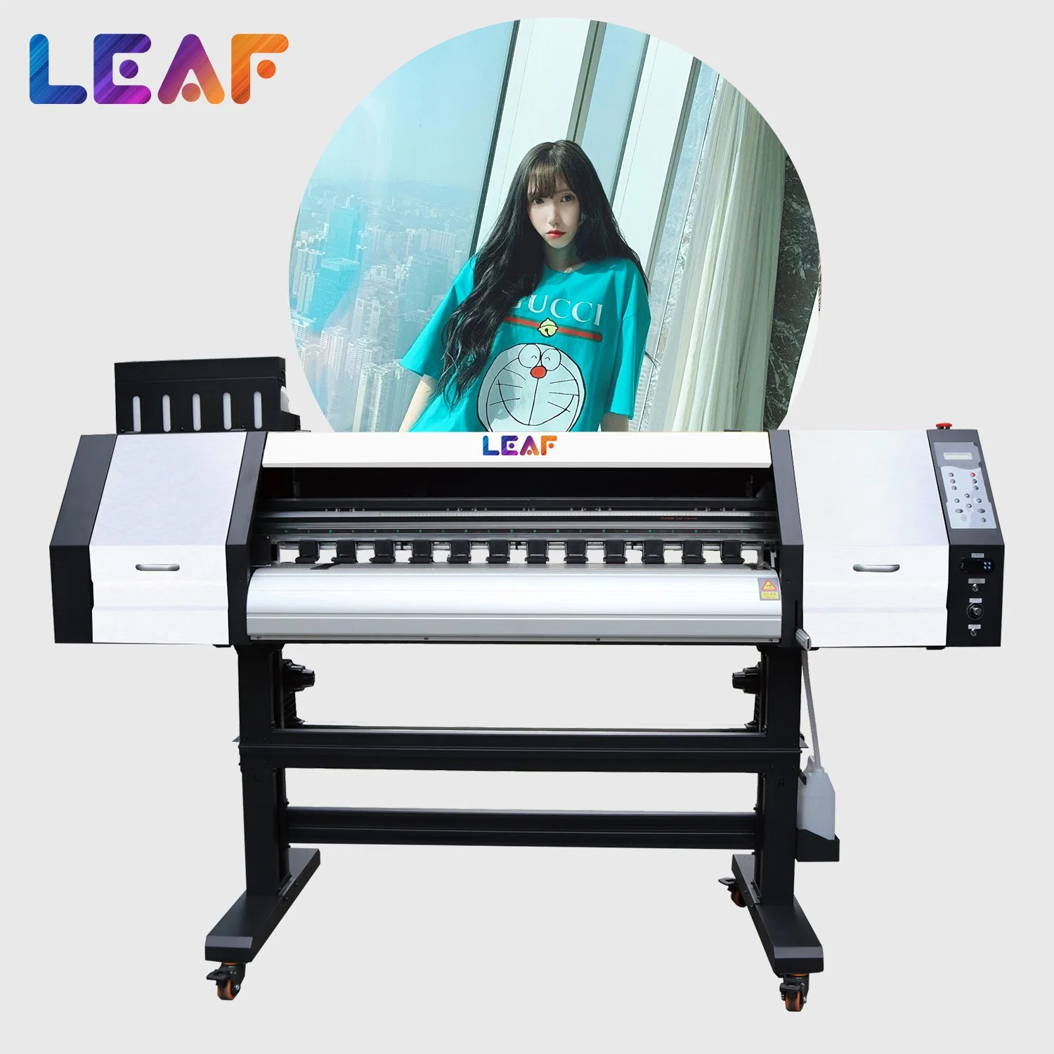 Fabric Directly Powder Shaker Dryer All in One Dtf Heat Transfer Press Tshirt Printing Machine