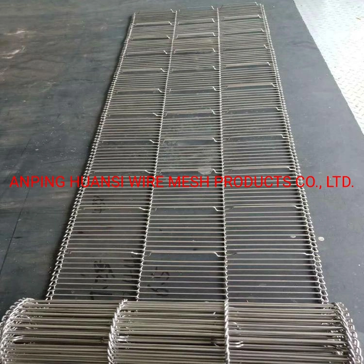 SUS304 Flat Flex Stainless Steel Conveyor Mesh Belt for Electronic Industry