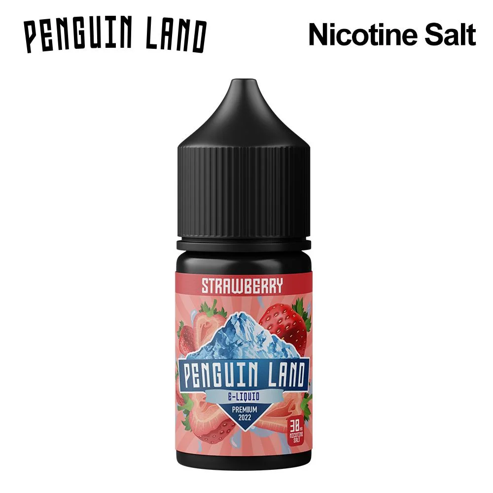 Tierras del pingüino Mayorista de buen gusto de alta calidad OEM ODM sal de la nicotina e Liquid E jugo para Vape