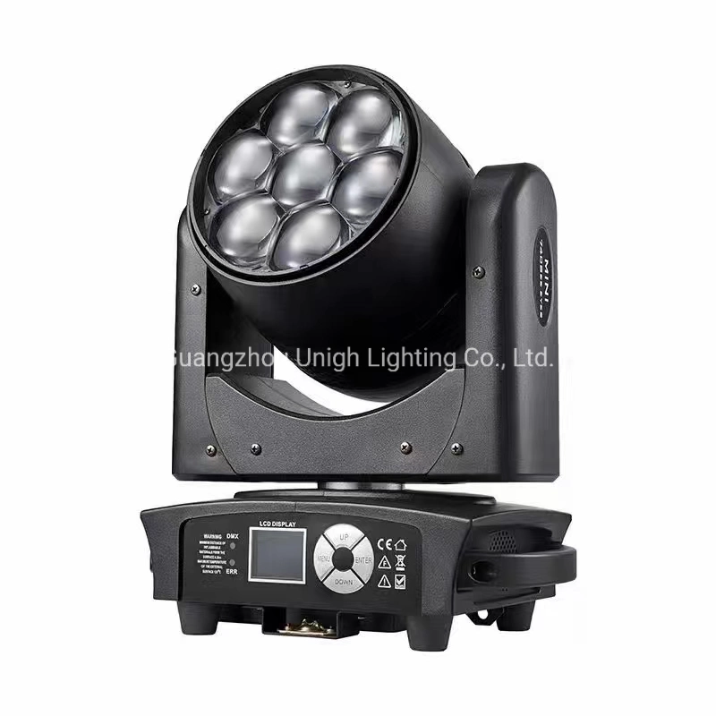 127us€ Promotion Preis 7X40W RGBW 4in1 LED Farbe beweglichen Kopf Strahlwaschlicht mit Zoom