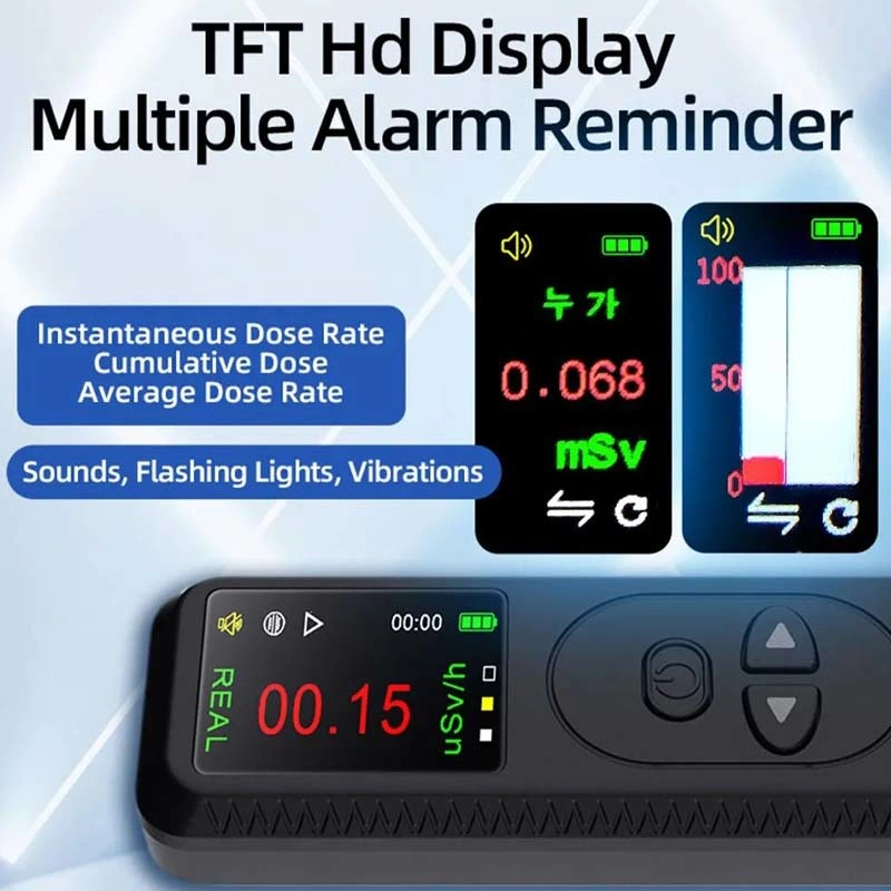 PCBA for Dual Color Portable Geiger Radioactive Beta Detector Rechargeable Radiation Equipment