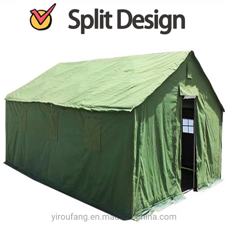 China Cotton Relief Tents Prevent Mosquito Invasion Anti-UV Easy to Install 24 Person Tents Outdoor Waterproof Camouflage Tent Wind and Rain Tents