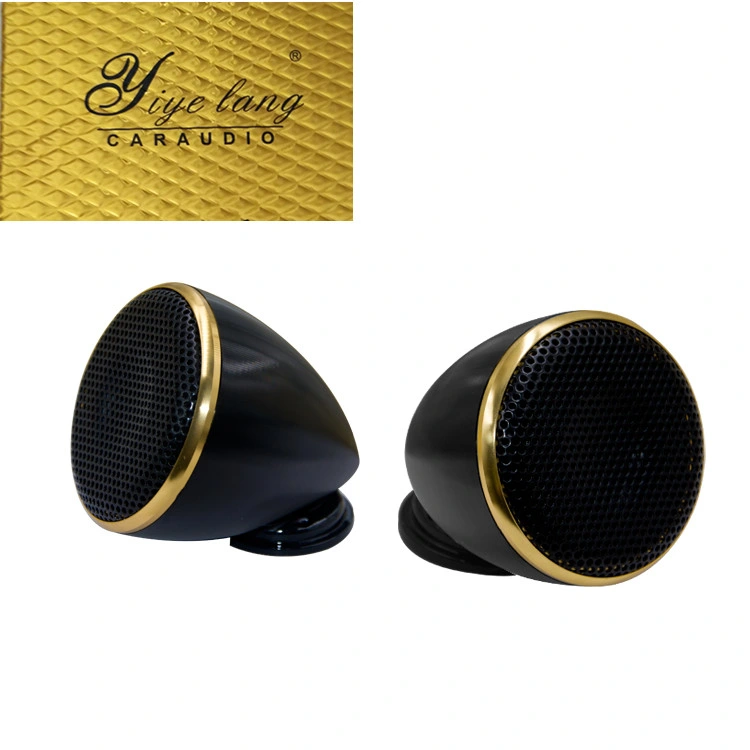 Altavoz de gama media de aluminio DE 2pcs 2,5 pulgadas Tweeter 4 ohmios 200W Altavoces Hifi Music para el sistema de audio para coche