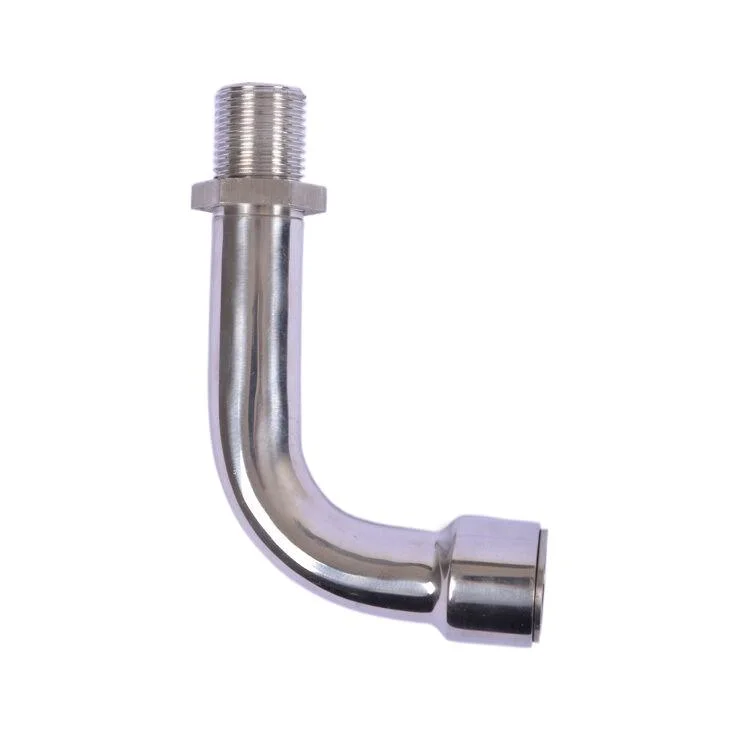 Hot Sale V Profile Stainless Steel Press Fitting Male Threaded 90 Elbow Pipe Fitting