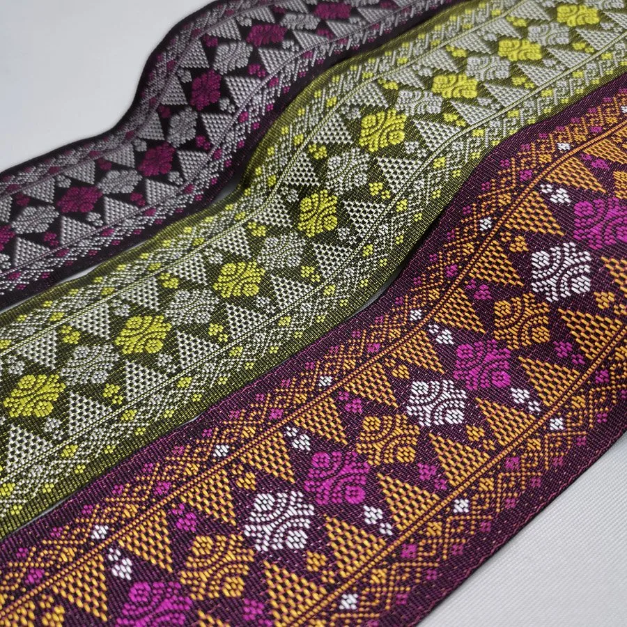 Tejido Damasco poliéster cinta Cinta de tejido Jacquard Jacquard