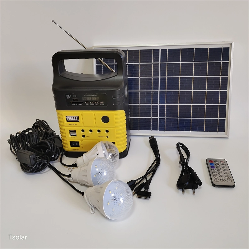 Solar Lighting System Building Hardware with Music Speaker Solar Portable Lighting Hardware