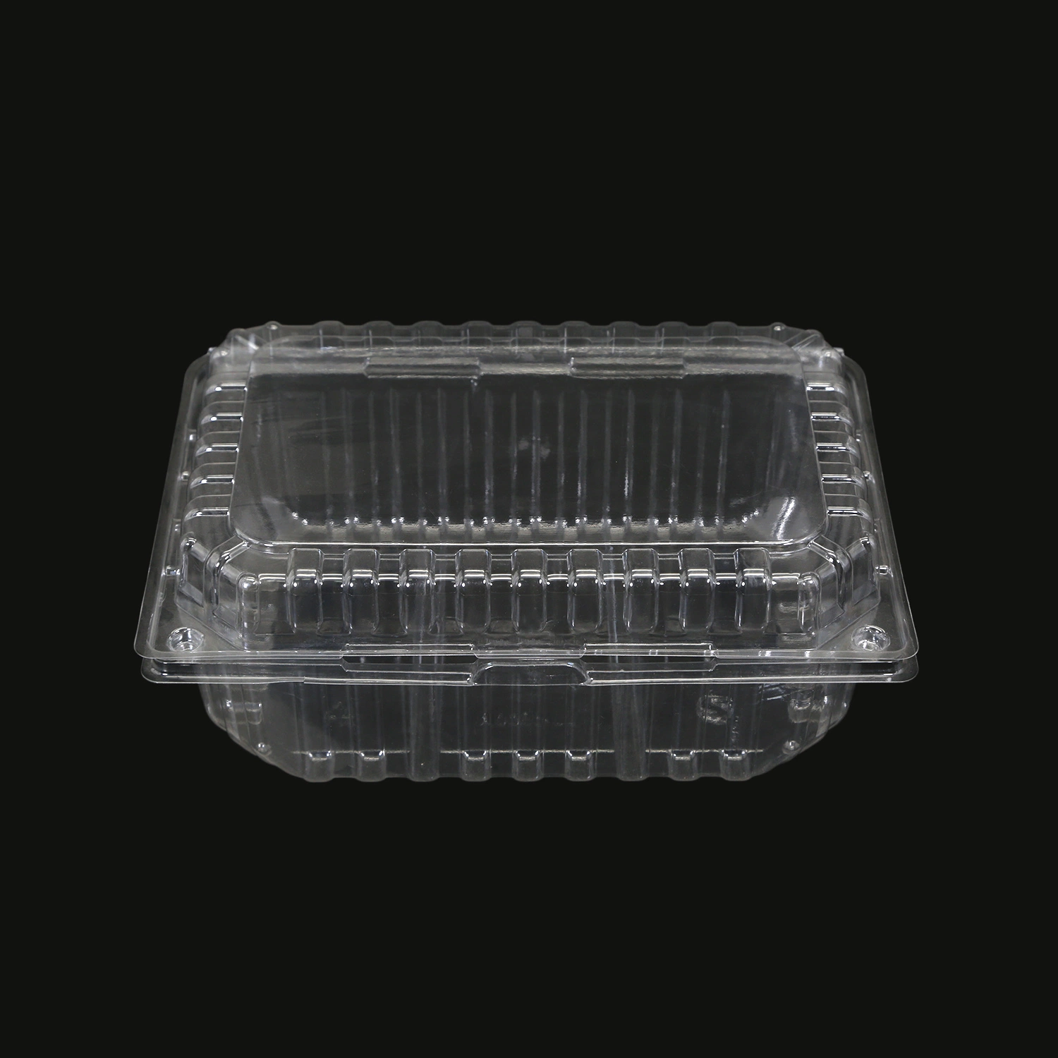 Contenedor de embalaje de plástico desechable para la ensalada de Clamshell al por mayor con tapa transparente