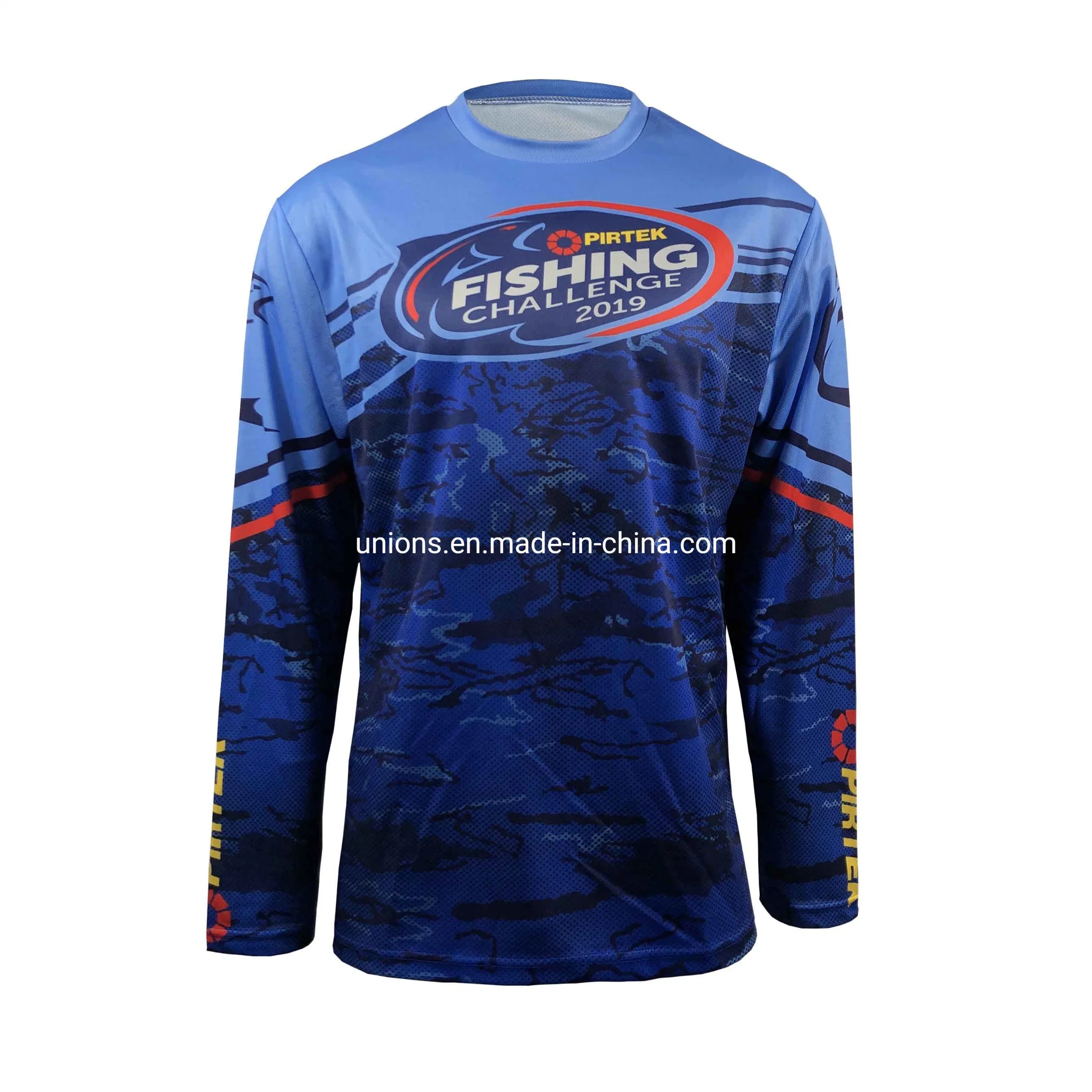 Polo de T-shirt desportiva de vestuário de clube de pesca Pesca secundário Pesca de Custermizada Jersey