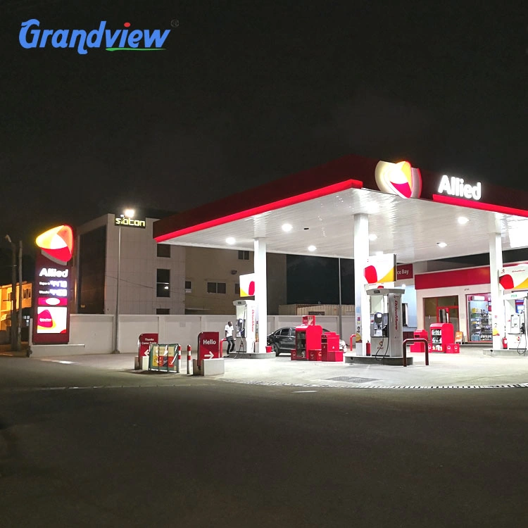 High Quality Container Diesil Petrol Fuel Station Roofing Aluminum-Plastic Sheet LED Gas Display