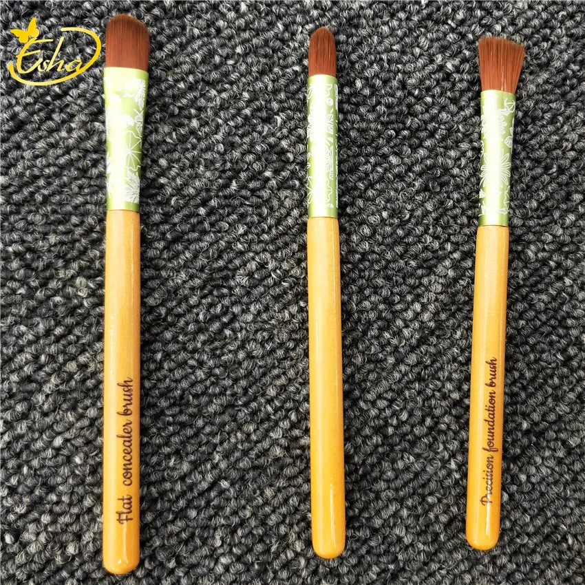 Beauty Makeup Brush Wood Handle Equipment Makeup Accessories 4 PCS Make up Brush Set