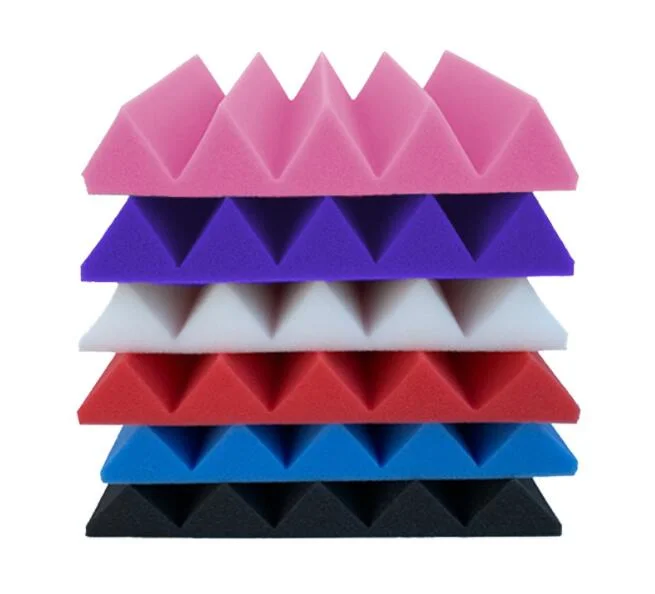 Wholesale/Supplier Stocked Colorful Custom Wedge Shape Acoustic Sponge Foams Sheets