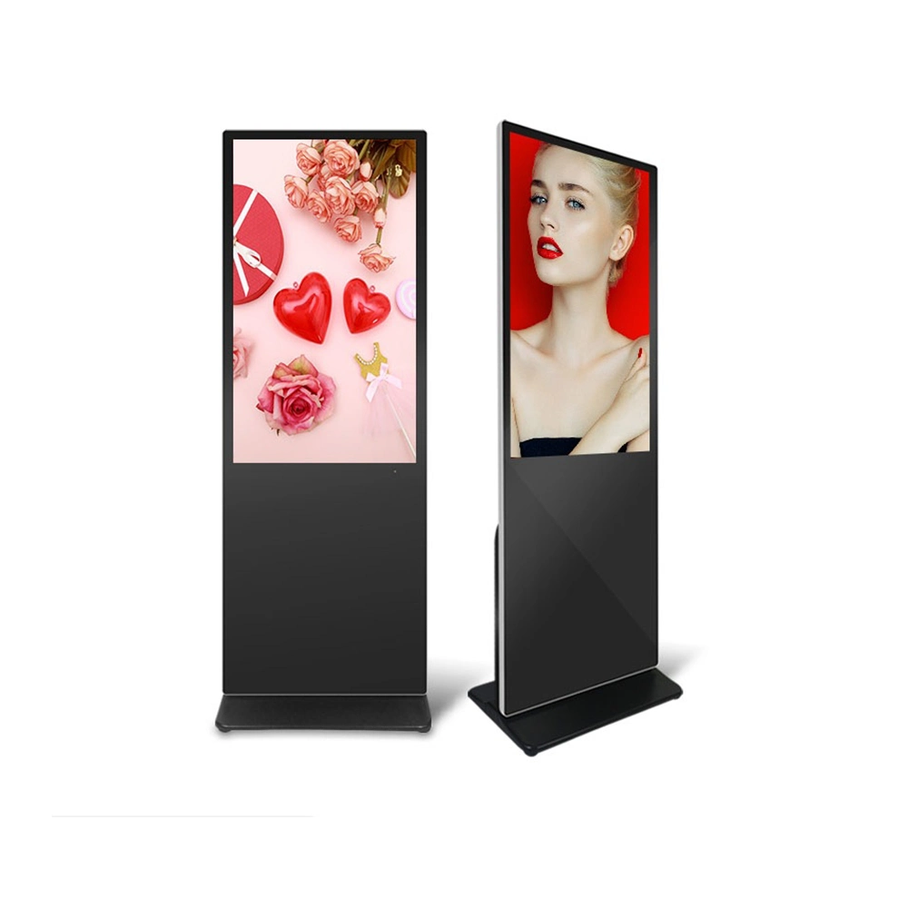 55" LCD Digital Signage Fashionable Screen Floor Stand LCD Advertising Player Display