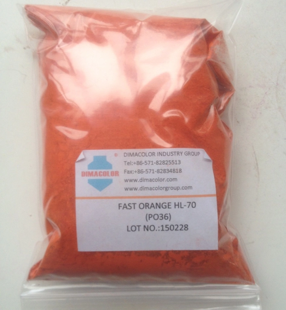 صبغة Orange 36 (HL-70 برتقالة سريعة) غير شفافة عند الطلاء