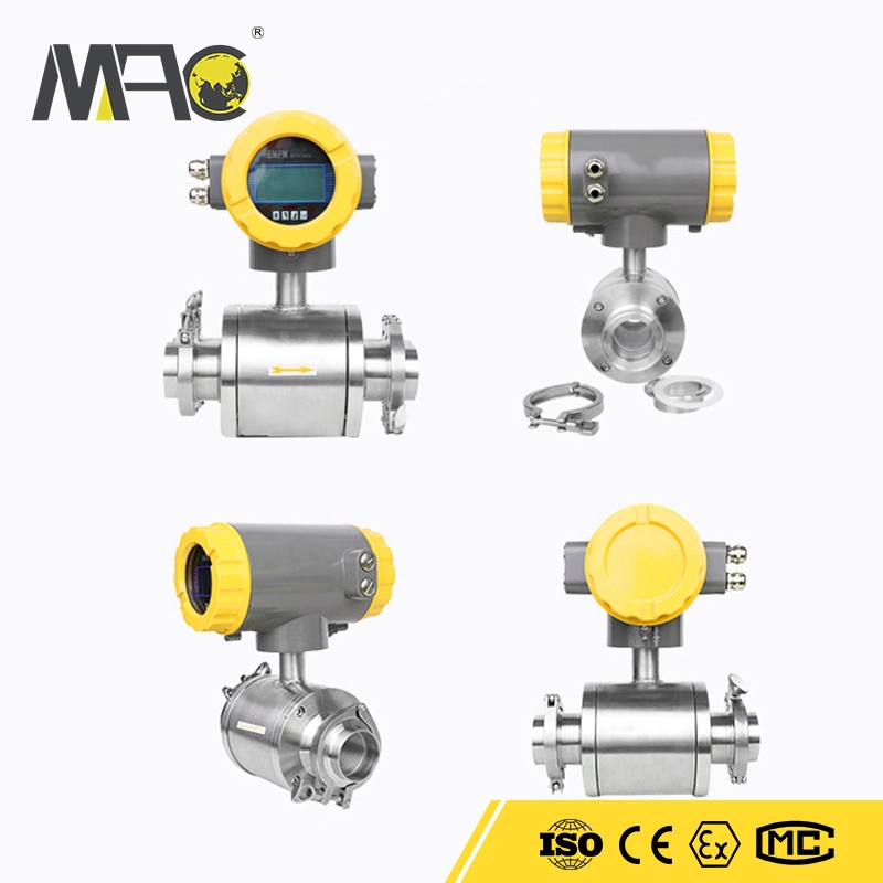 Sortie 4-20 mA doublure PTFE Matériau Liquide numérique électronique indicateur de débit de la rivière pour la vente