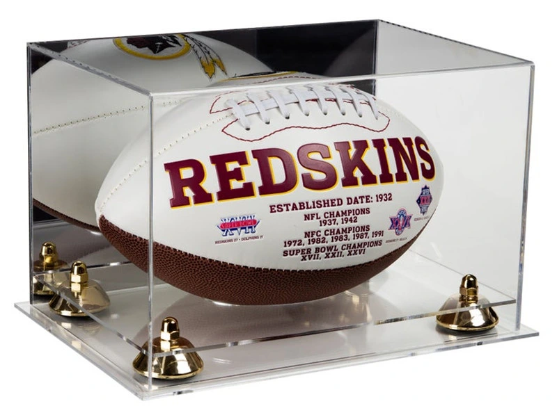 Deluxe Football Acrylic Display Stand / Display Case/Box Showsase