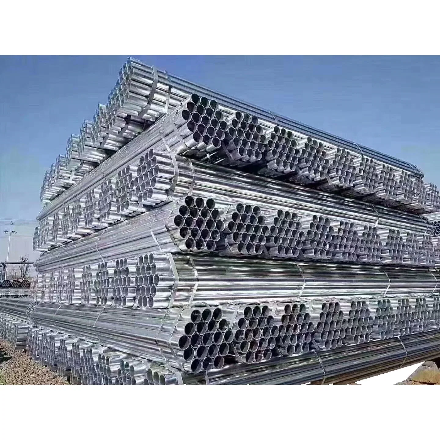 Liange American Standard HDG A53 (A, B) Q235 Hot Rolled ERW Carbon/Alloy Steel Round Pipe/Tube for Construction