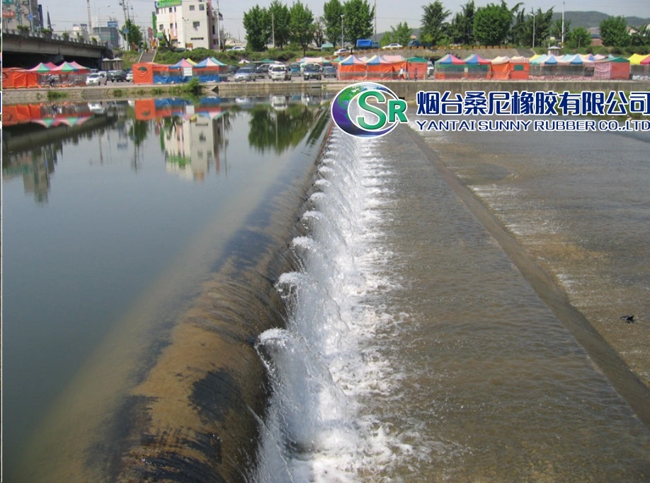 Water or Air Filled Rubber Sheet for Flood Control