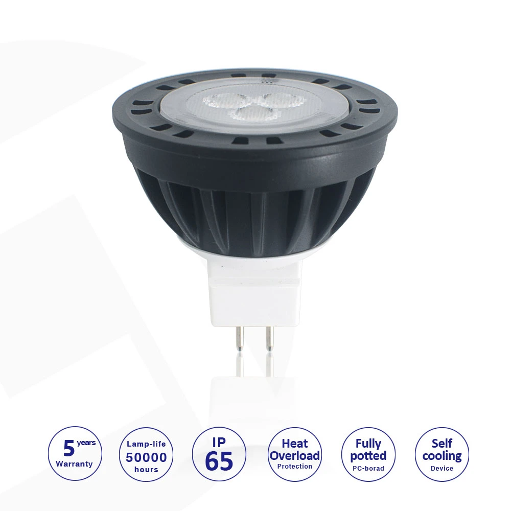 LED MR16 Gu5.3 Foco 5W iluminación horizontal