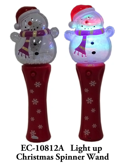 Rotation Flashing Toy Stick Santa Claus Glitter