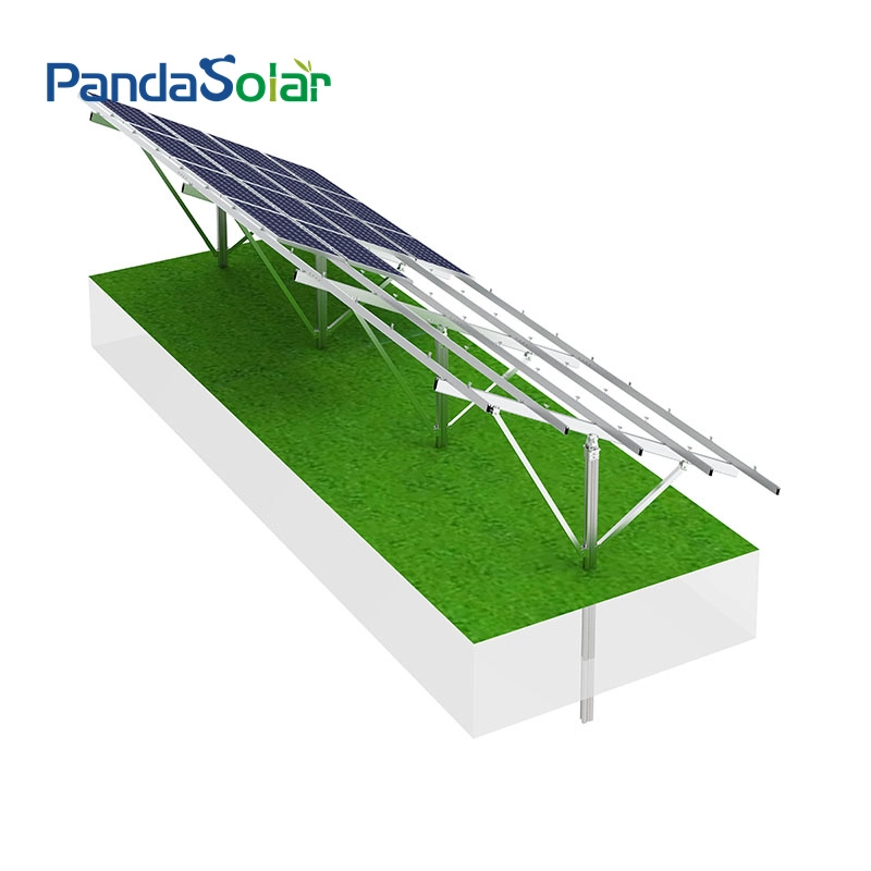 Pandasolar Solar Energy System Ground Structure Single Pole Panel Support Bracket