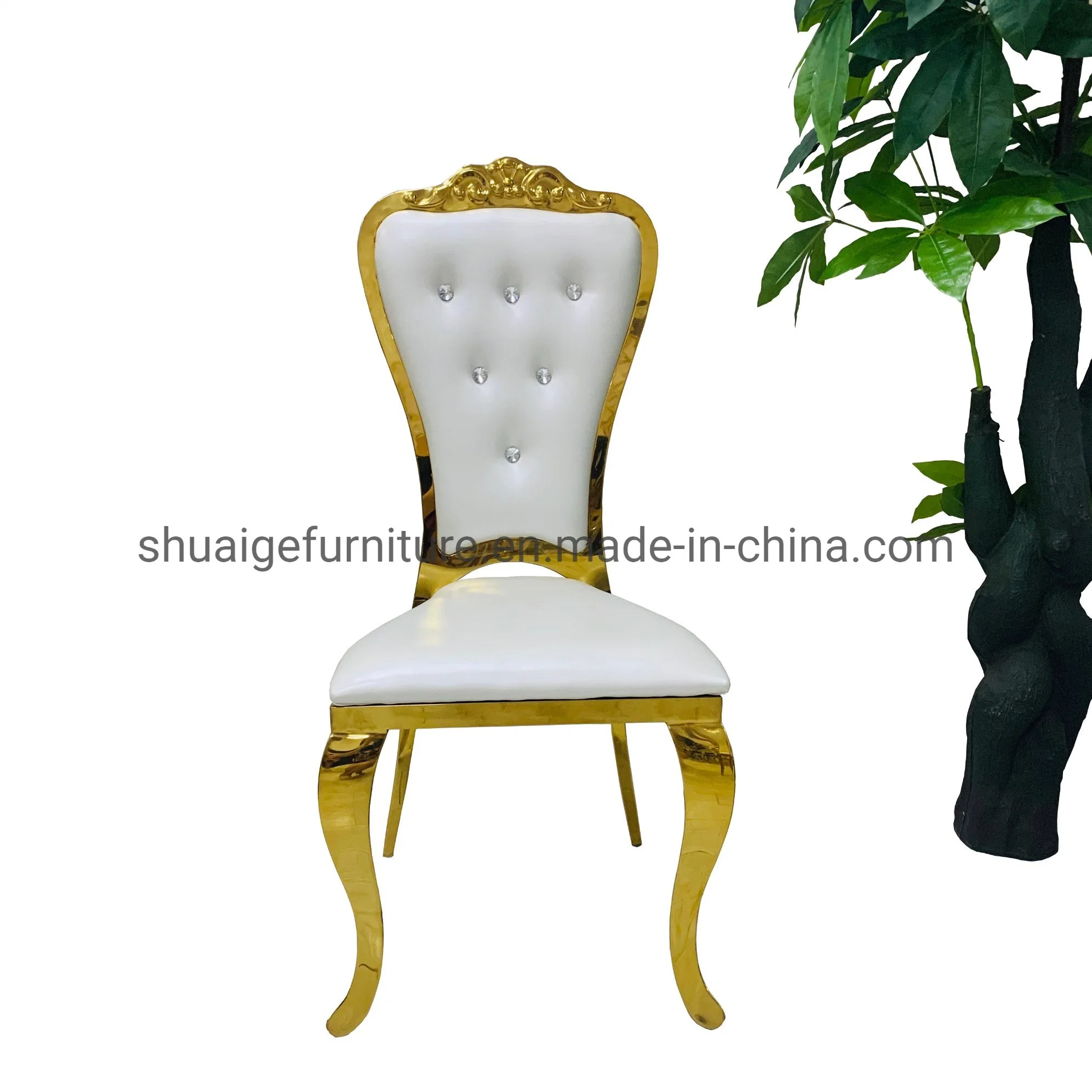 Hot Sale Stainless Steel Gold Chairs for Dining Table