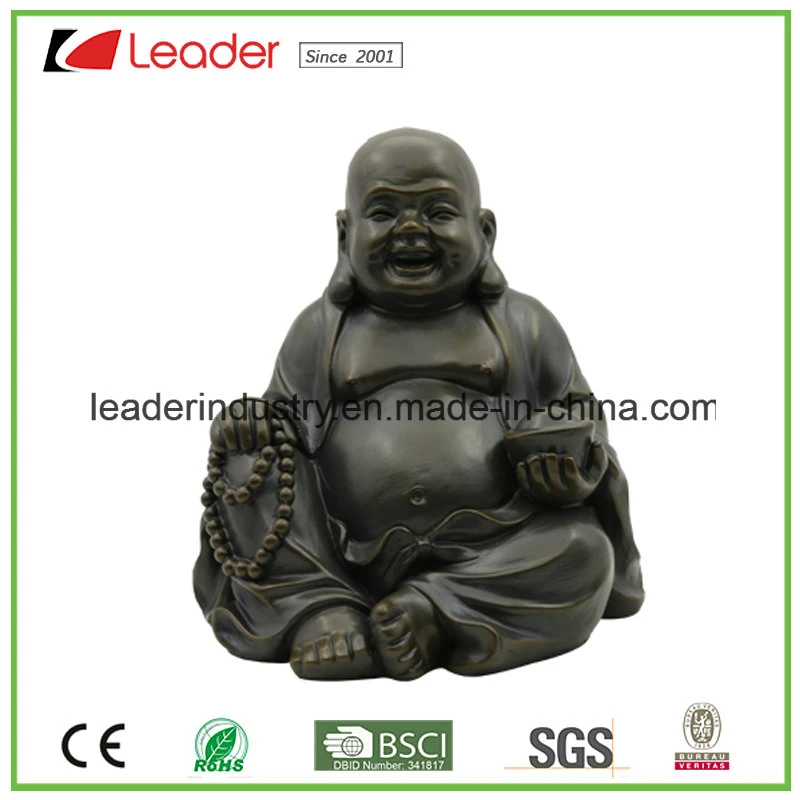 Polyresin Happy Buddha Statue mit Lachen für Haus und Garten Dekoration