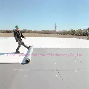 Type P 1.5mm Polyester Feber Mesh Reinforced Steel Roof PVC Waterproof Membrane