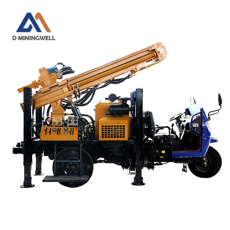 Dminingwel Mwl200 Tricycle-Mounted Air Pneumatic Drilling Rig Multi-Functional Water Well Drilling Rig with Wheels