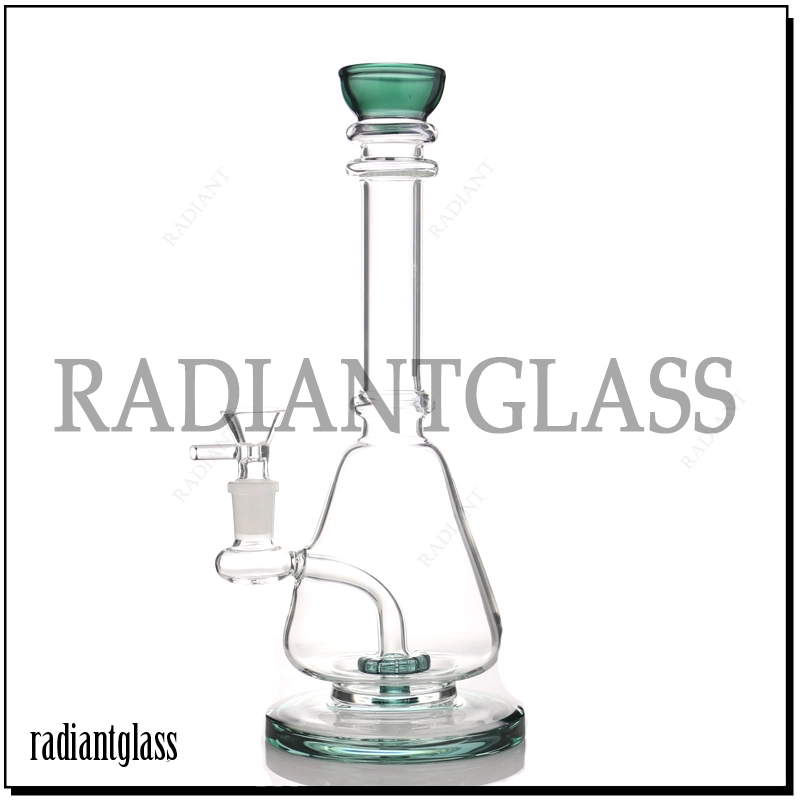 Inline Showerhead with Gear Perc White Mouthpiece Oil Rig