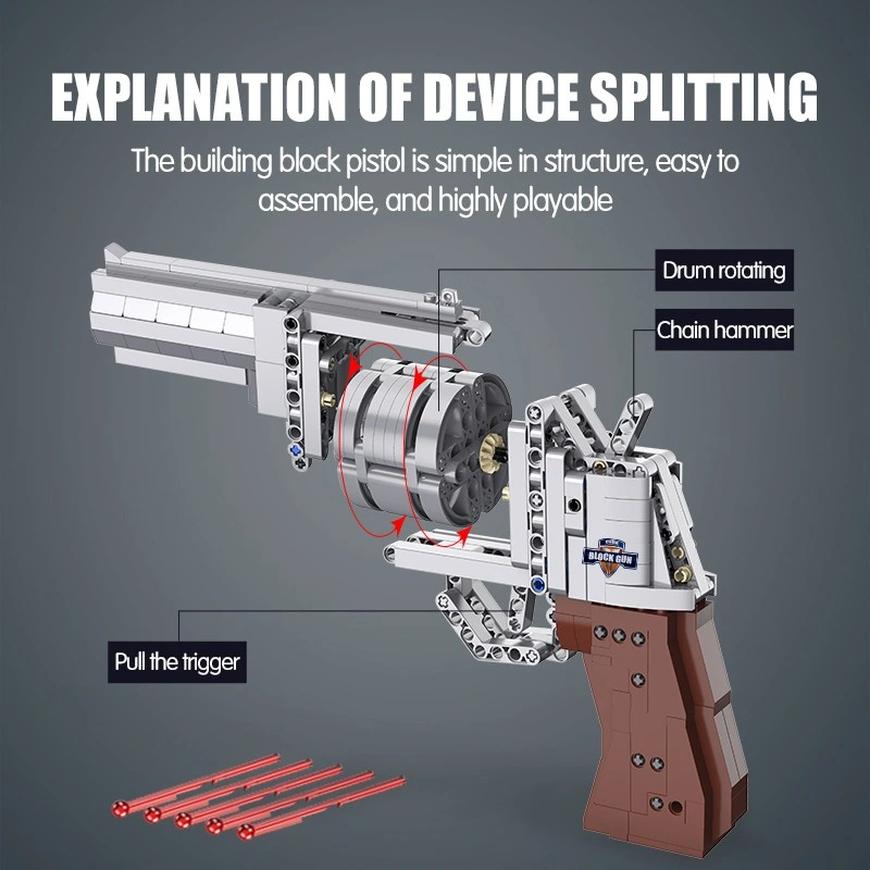 Fast Delivery Ready Stock Children Kid Building Block Brick Shooting Safe Bullet Ball Set Looking Like Real Build Operating Sniper Gun Pistol Toy for Boy Unisex