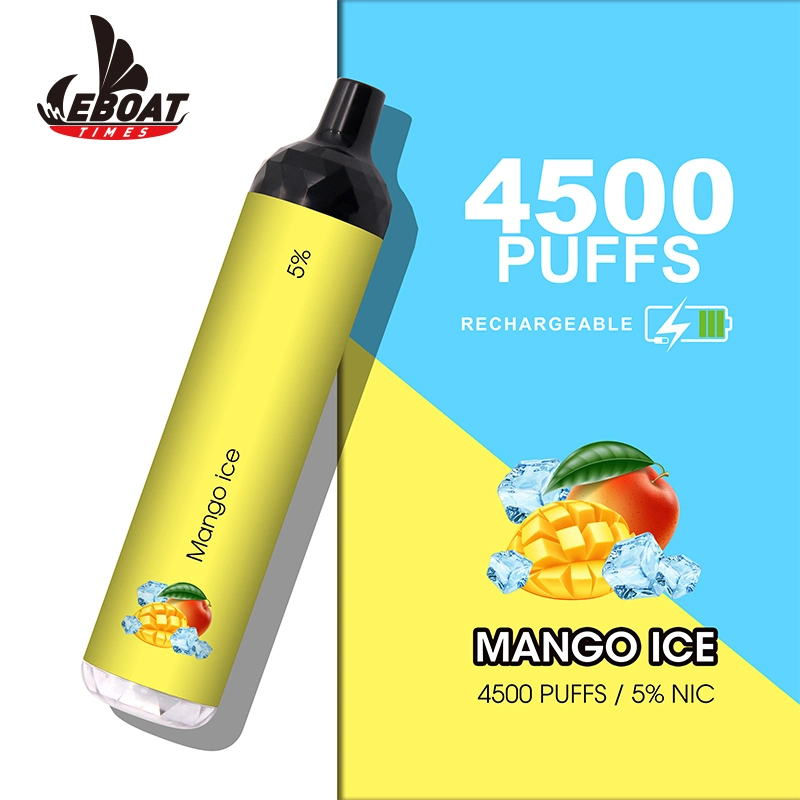 2021 Nouvelle conception OEM Wholsale 10ML 650mAh 4500 bouffées de cigarette électronique le sel de la nicotine Vape Pod jetables de recharge